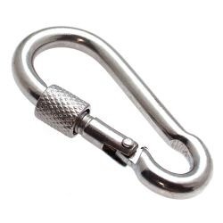 Karabijnhaak 8 of 9 cm