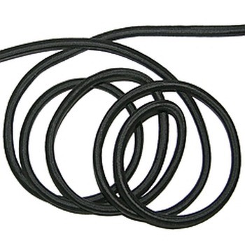 Bungee cord elastic band round 5 mm black price per meter